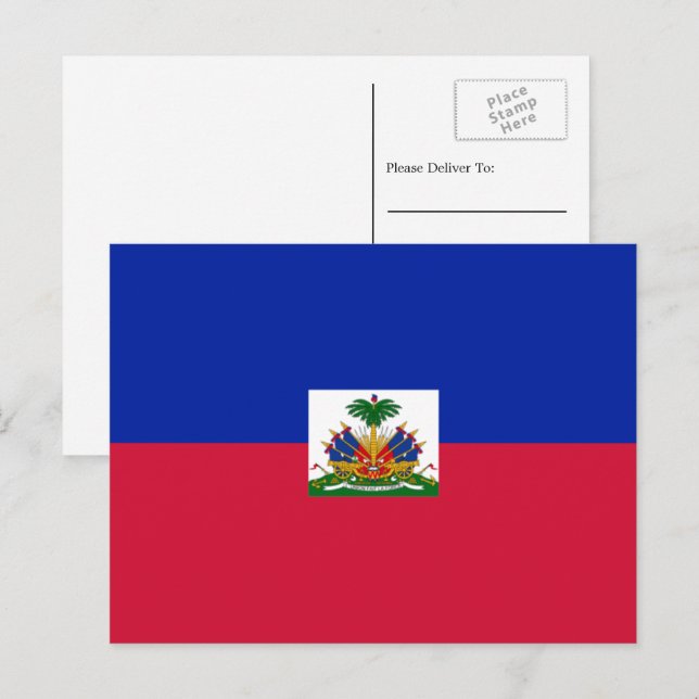 Haitian Flag, Flag of Haiti Postcard (Front/Back)