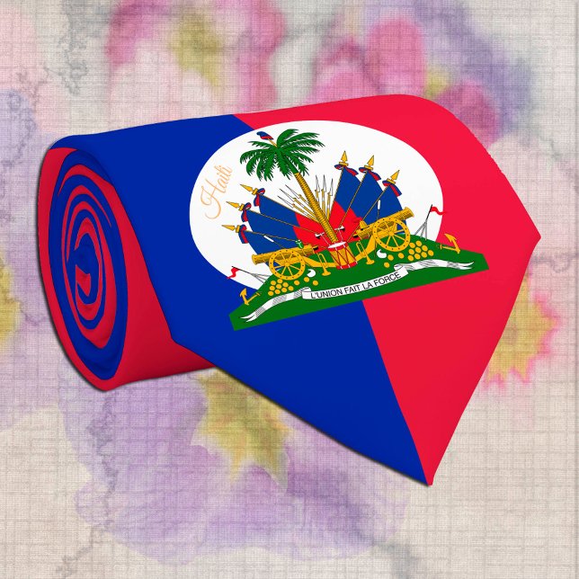 Haitian Flag & Haiti business, patriot / fashion Neck Tie (Creator Uploaded)