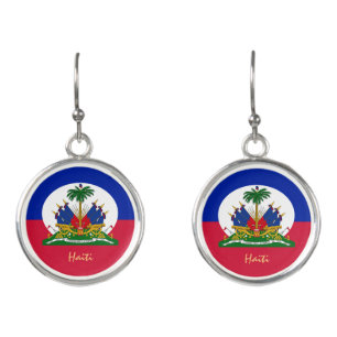 Haitian Flag & Haiti fashion, travel /sports Earrings