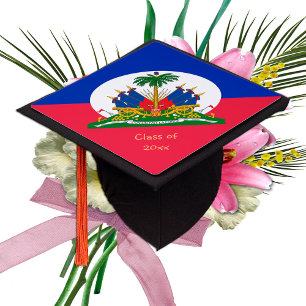 Haitian Flag & Haiti hats - Students / University Graduation Cap Topper