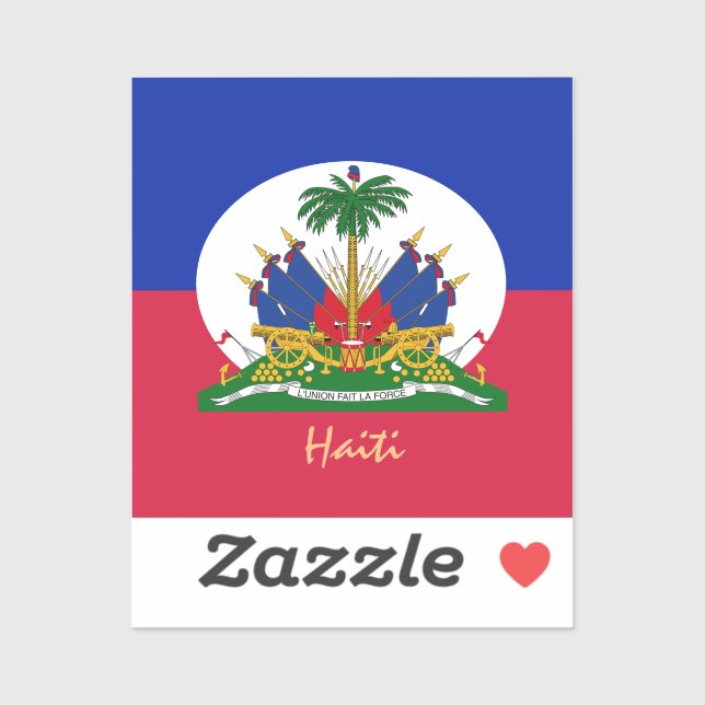 Haitian Flag & Haiti stickers, country /sports Sticker (Sheet)
