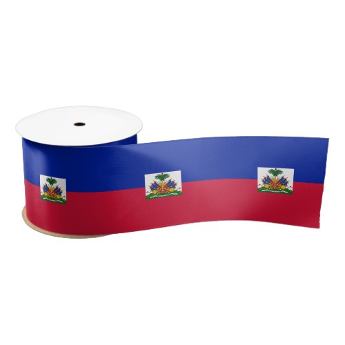 Haitian Flag  Haiti travel holidaysports Satin Ribbon