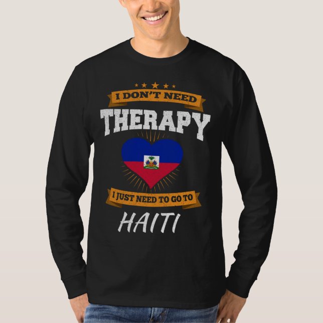 Haitian Flag I Haiti Vacation I Haiti T-Shirt (Front)