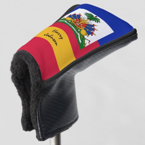 Haitian Flag  Monogrammed Golf Clubs Covers