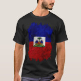 Haitian Flag Nou La Distressed Zoe Pound Haiti' Sticker