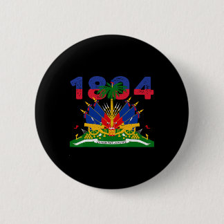 Haitian Flag Pride 1804 Independence Day Haiti Roo Button