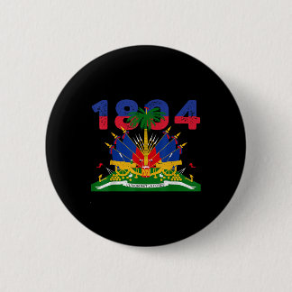 Haitian Flag Pride 1804 Independence Day Haiti Roo Button
