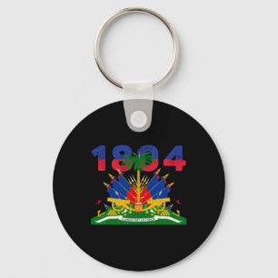 Haitian Flag Pride 1804 Independence Day Haiti Roo Keychain