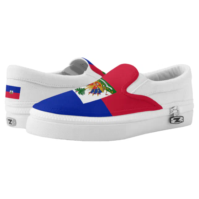 Haitian Flag Slip On Sneakers Zazzle 2161