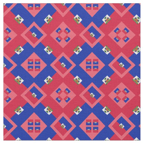 Haitian Flag  Trendy Haiti Fabric fashion PNK