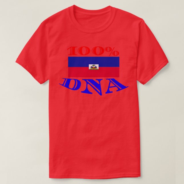 Haitian Flag Vacation and Motivation T-Shirt (Design Front)