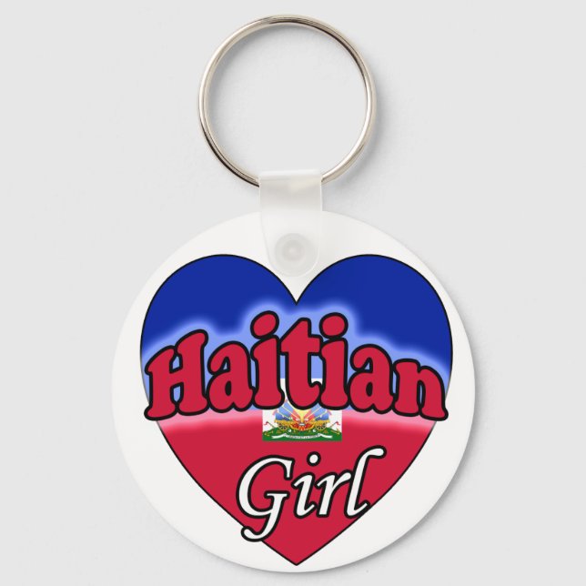 Haitian Girl Keychain (Front)