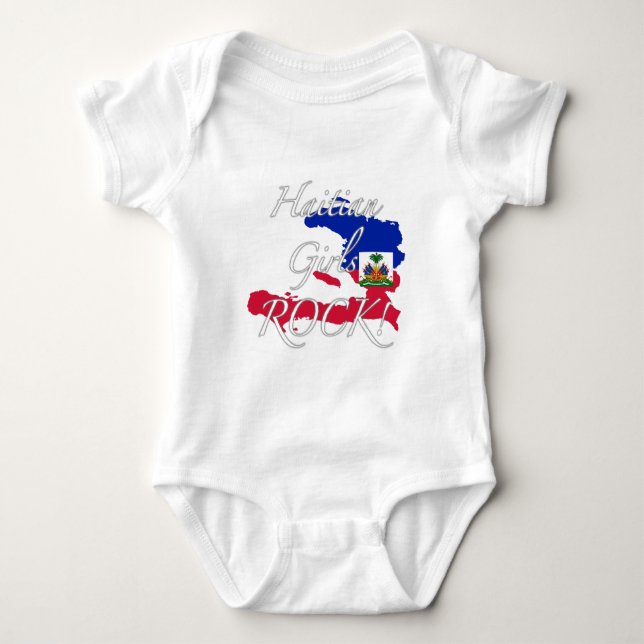 Haitian Girls Rock! Baby Bodysuit (Front)