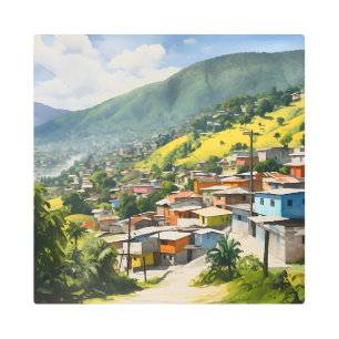 haitian haiti landscape metal wall art home decor