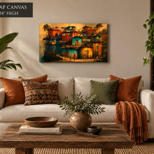 Haitian Hillside 36x24 Gallery Wrap