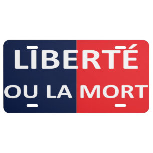 Haitian independence flag (1803) license plate