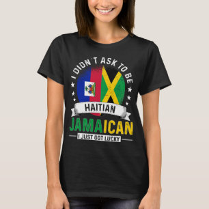 Haitian Jamaican Flags Pride Jamaica Flag T-Shirt
