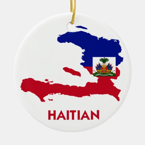 HAITIAN MAP CERAMIC ORNAMENT