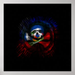 Haitian Pirate Flag Poster