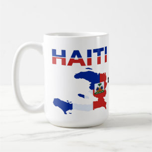 Haitian Pride Haiti Flag Map Heritage Design Coffee Mug