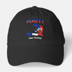 Haitian Pride Haiti Flag Map Heritage Design Hat