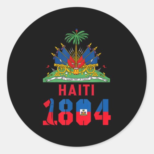 Haitian Revolution 1804 Flag Classic Round Sticker