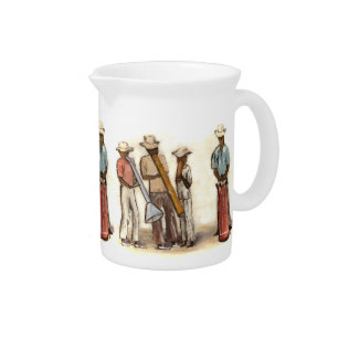 Haitian Street Musicians Drink Pitcher