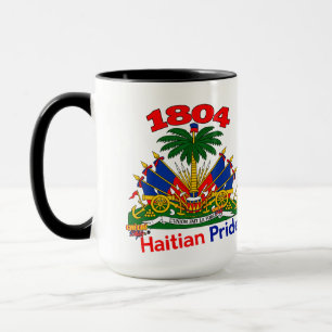 **Haitian Vibes   1804 Coat of Arms Two-Tone Mug** Mug