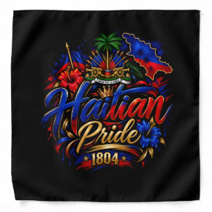Haitian Vibes Haitian Pride 1804 Bandana