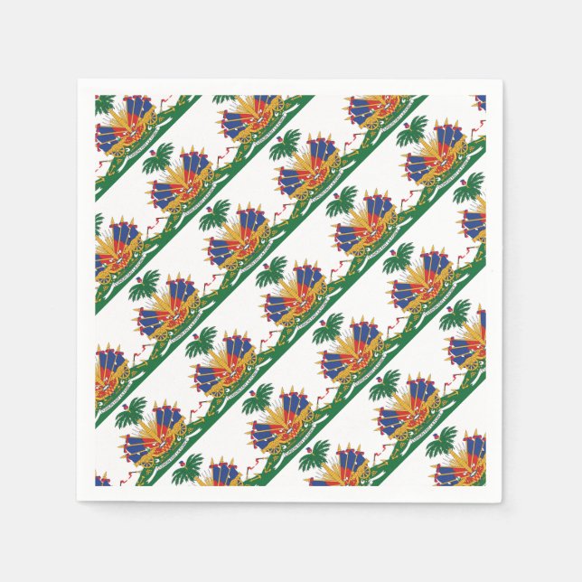 Haiti's Coat of arms Paper Napkins (Front)