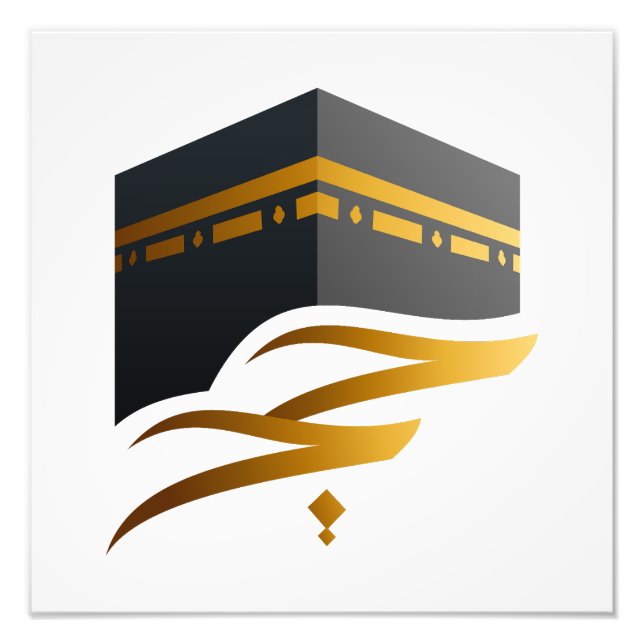 Hajj Mabrour, Holy Kaaba in Mecca Saudi Arabia Photo Print (Front)