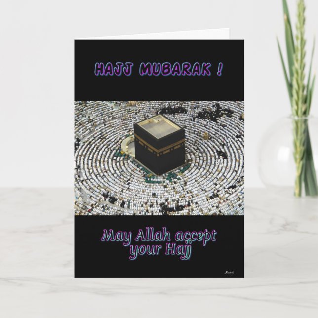 Hajj Mubarak Card (Front)