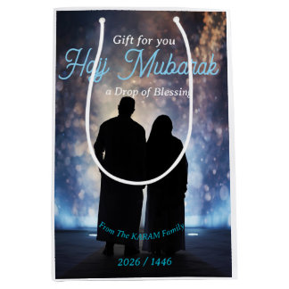 Hajj Mubarak Personalized gift For Hajj Medium Gift Bag