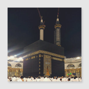Hajj Pilgrims at the Kaaba, Mecca Magnetic Card