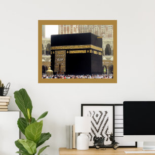 Hajj Pilgrims at the Kaaba, Mecca, Saudi Arabia Poster