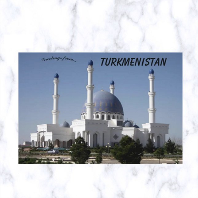 Hajji Gurbanguly Mosque in Mary Turkmenistan Postcard (Creator Uploaded)