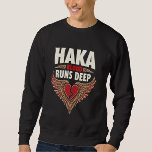 Haka Dance Maori Warrior Ritual New Zealand Cultur Sweatshirt