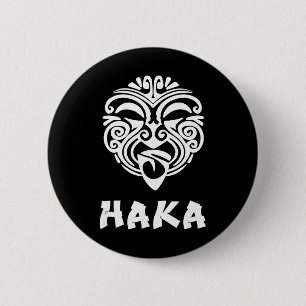Haka New Zealand Rugby Fans Maori Haka Dance Button