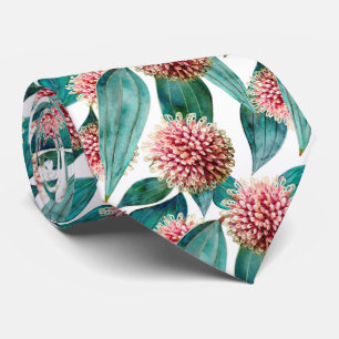 Hakea Laurina Pincushion Blooms Neck Tie