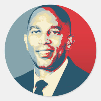 Hakeem Jeffries Classic Hope Round Sticker