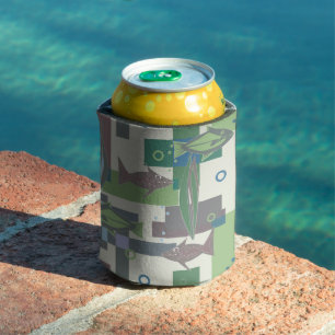 Hakki ornament with fish.  can cooler
