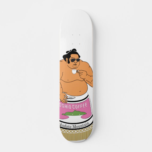 Hakodatemoutain deeproasted skateboard deck (Front)