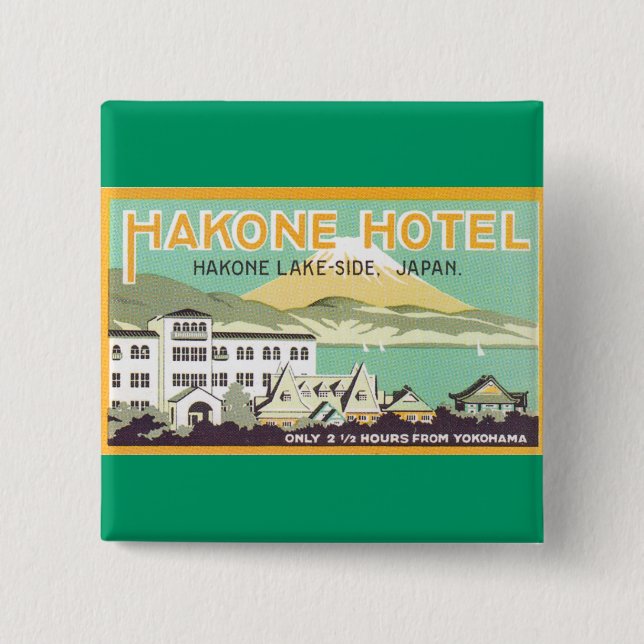 Hakone Hotel Japan Button (Front)
