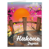 Hakone japan blossom poster. (Front)