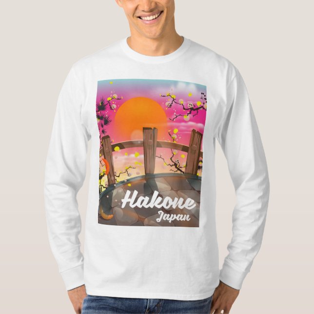 Hakone japan blossom poster. T-Shirt (Front)