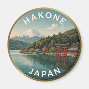 Hakone Japan Lake Ashi Travel Magnet