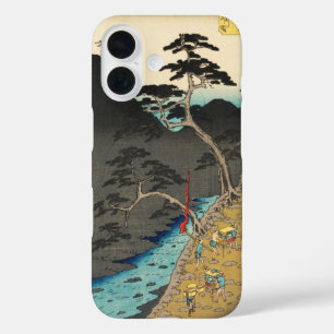 Hakone, Japan: Vintage Ukiyo-e Woodblock Print iPhone 16 Case