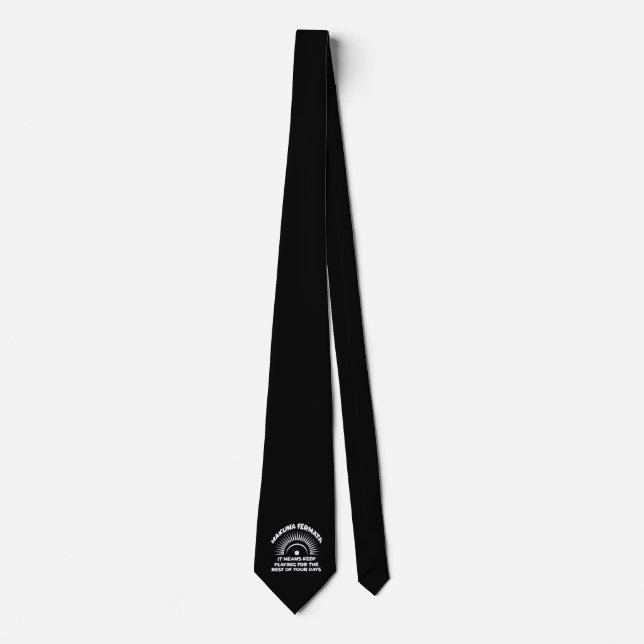 Hakuna Fermata Funny Musician Gift Music Lover Neck Tie (Front)
