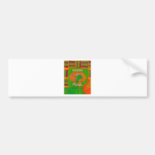 Hakuna Giraffe Art Print Bumper Sticker