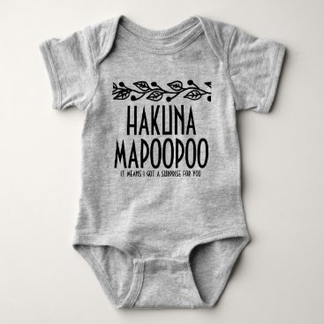 Hakuna Mapoopoo Baby Onsie Baby Bodysuit